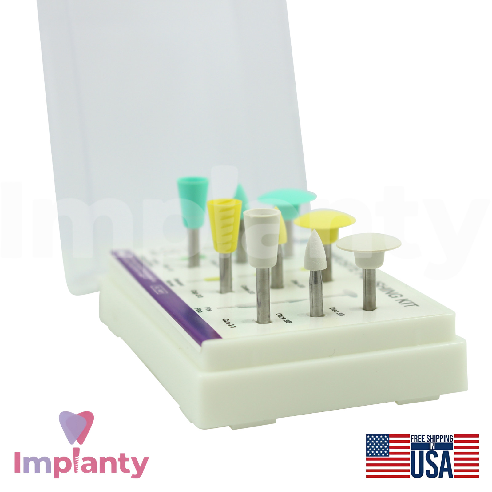 MDT Composite Dental Polishing Kit 3 Step System For High-Gloss Finish