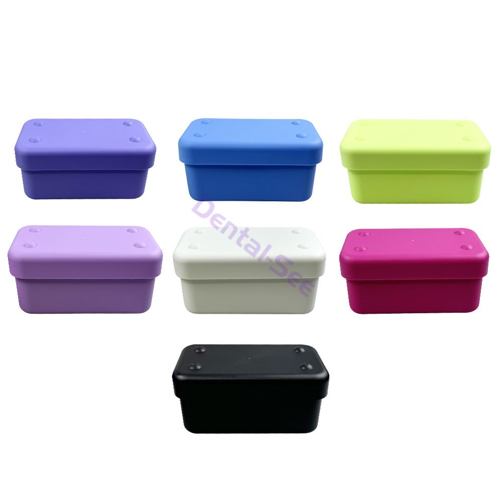 40 Holes Dental Endo Box FG Files Bur Holder Autoclave Disinfection Box Ruler