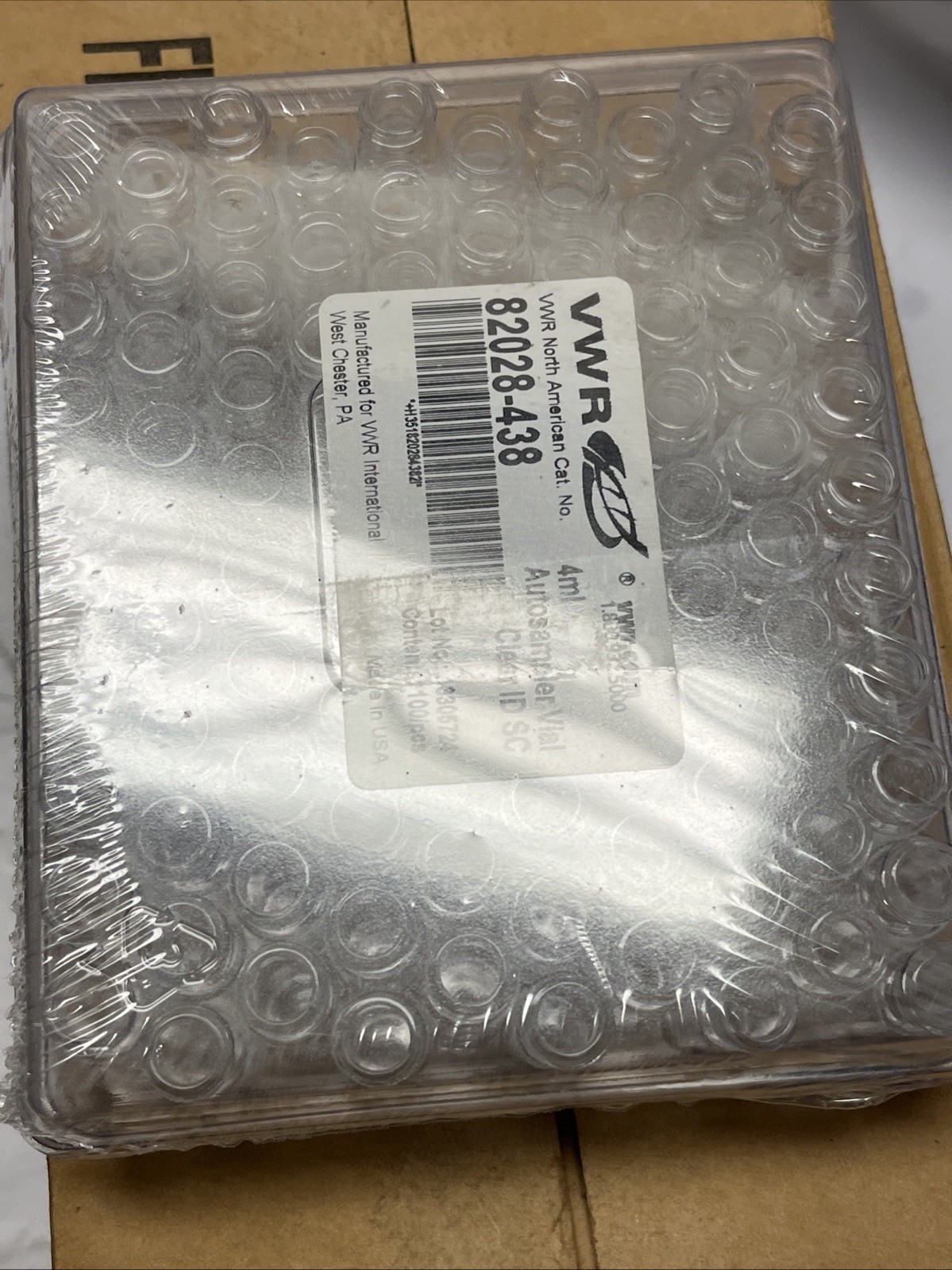 (1000) VWR 82028-438 4ml Autosampler Vial, Clear Glass, ID SC