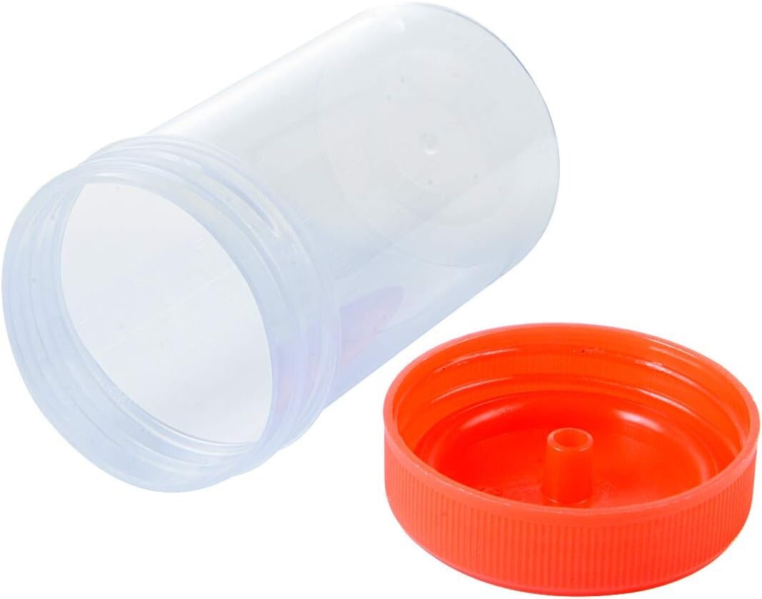 50Pcs. 60ml Plastic Specimen Cups for Sampling
