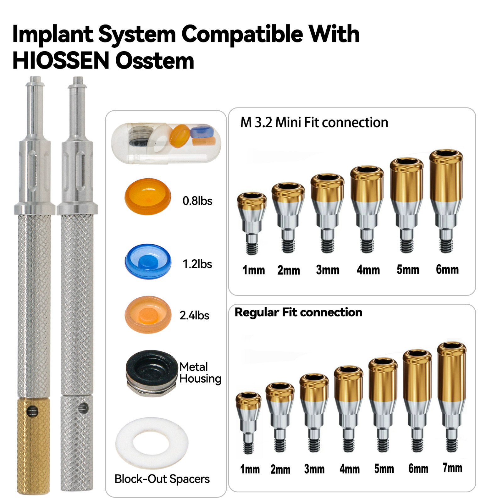 Dental Locator Attachment Abutment for Nobel Active/ITI/Zimmer/Hiossen/Straumann