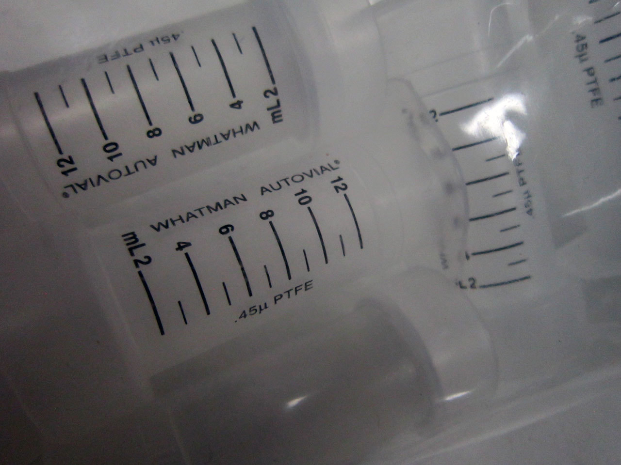 14X WHATMAN AV125UORG AUTOVIAL 12ML PORE SIZE 0.45UM PTFE MEMBRANE FILTER