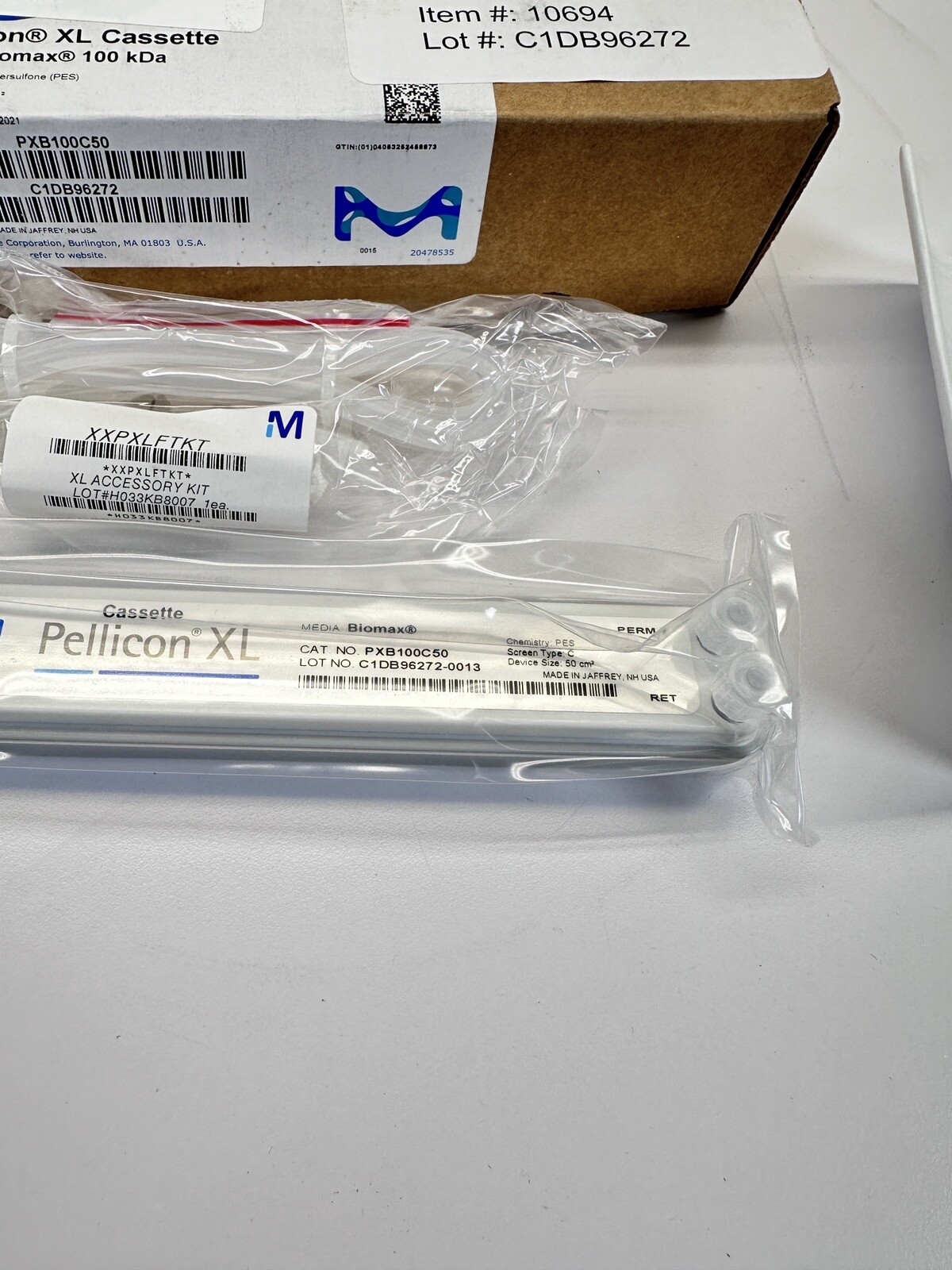 NEW Millipore PXB100C50 Pellicon XL Cassette with Biomax Membrane 100 kDa