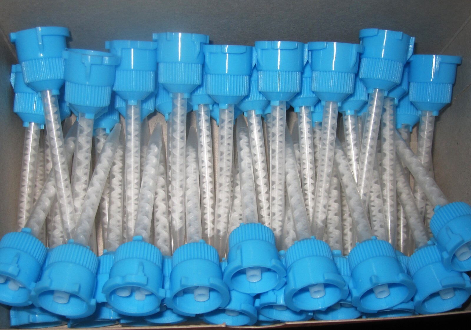 40 pcs Crown & Bridge Blue/ Clear HP dental impression Mixing Tips 1:1 ratio