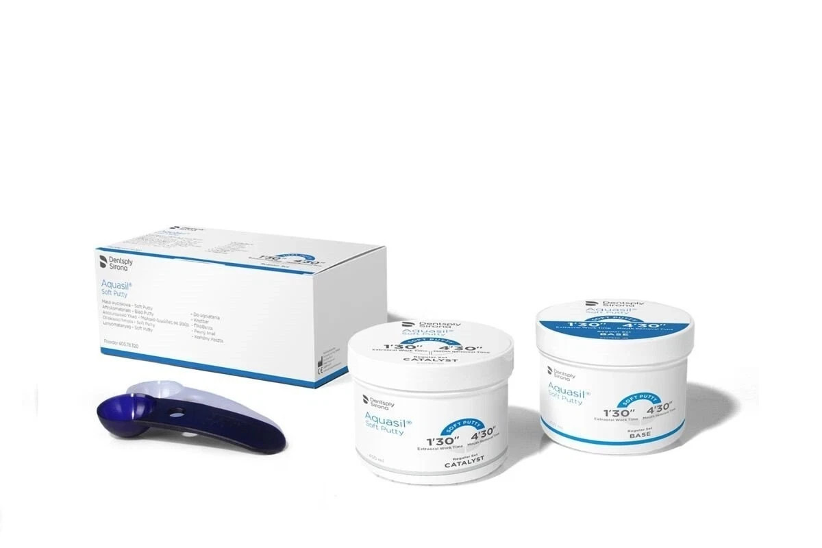 Dentsply Aquasil Soft Putty Regular Set 450 ml Catalyst 450 ml Base FREE SHIPING