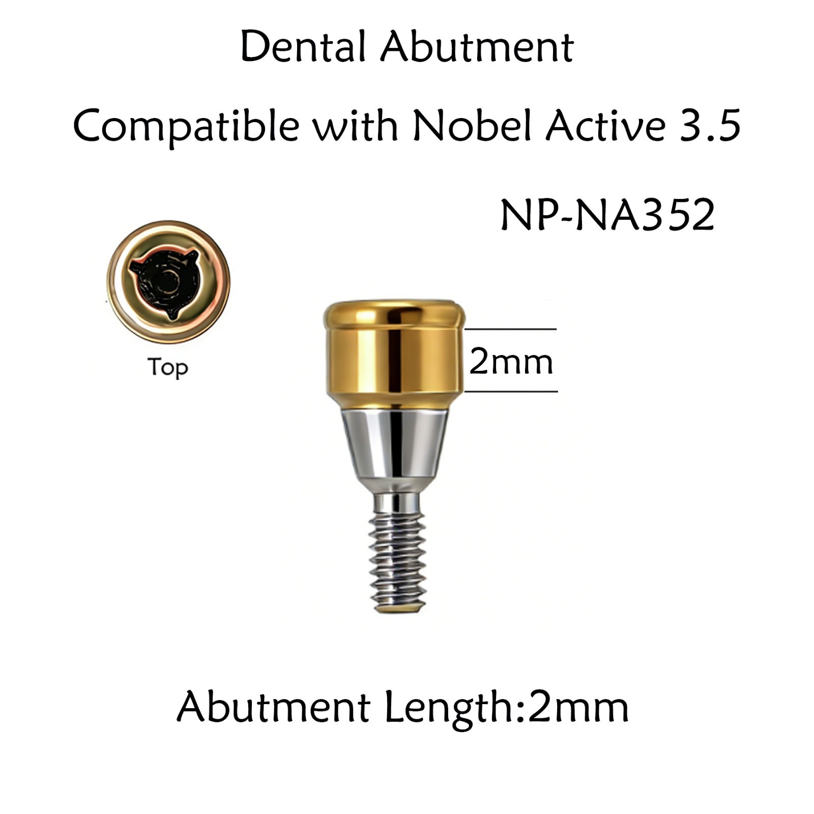 Dental Overdenture Locator Abutment Fit Hiossen Osstem/Nobel Biocare/Zimmer/MIS