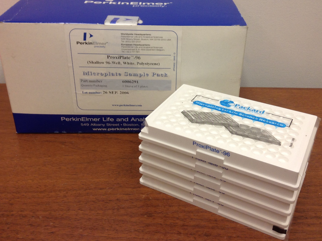 PerkinElmer – P/N: 6006291 – ProxiPlate 96 – Shallow 96-Well, White – 5/PACK