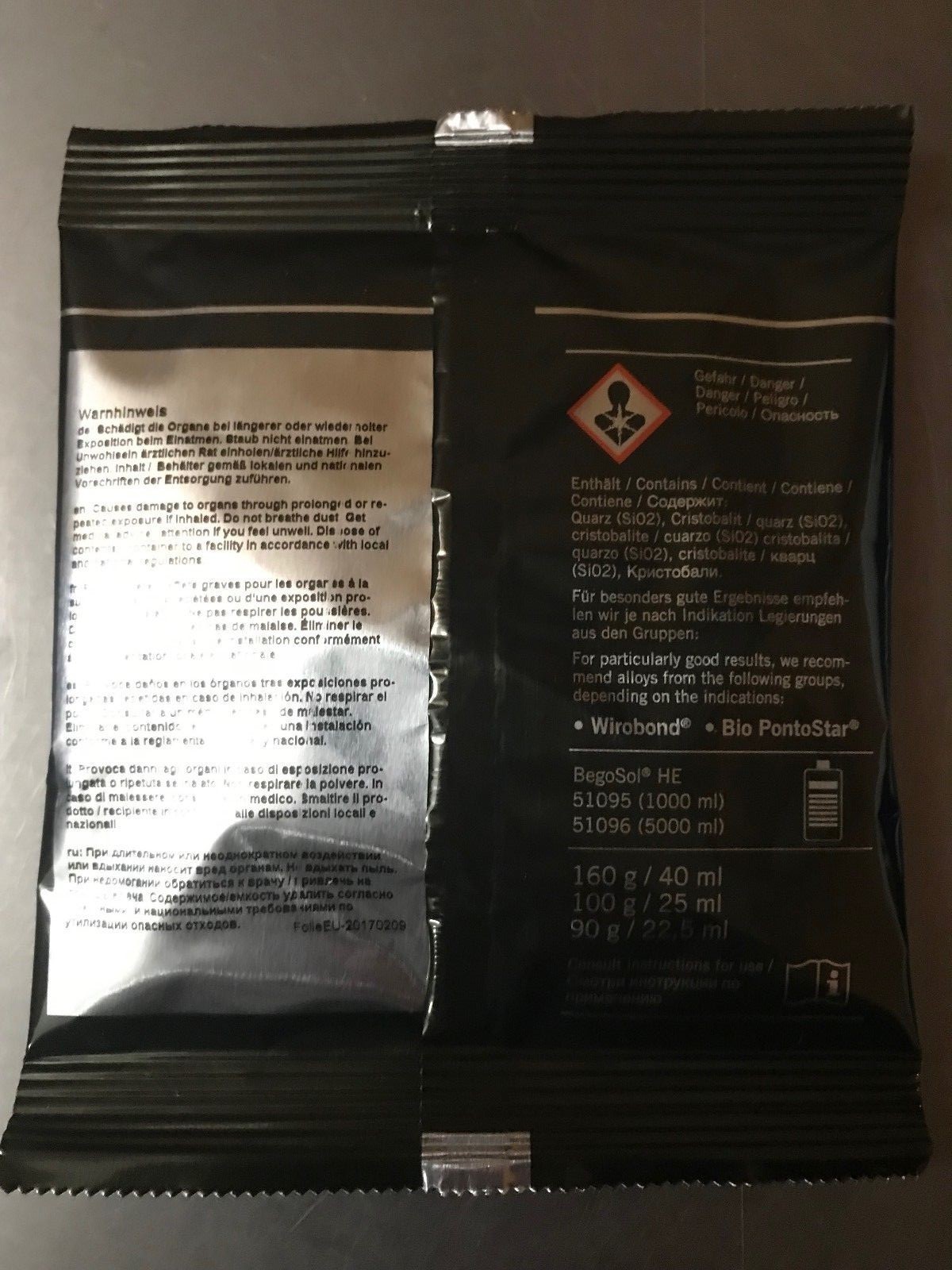 Bego – Bellavest SH Casting Investment – 100 packs of 100 g bags – Powder Only