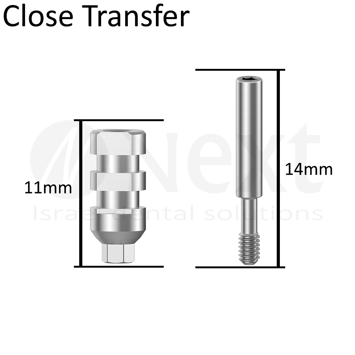Lot x 10 Impression close transfer abutment coping short