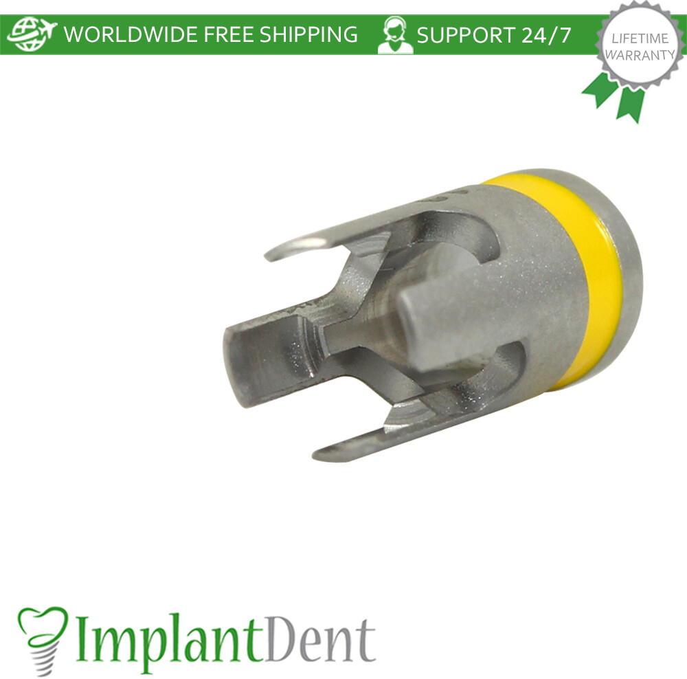 Dental Drill Stopper 2.5mm – Yellow Stainless Steel Dentistry Tool