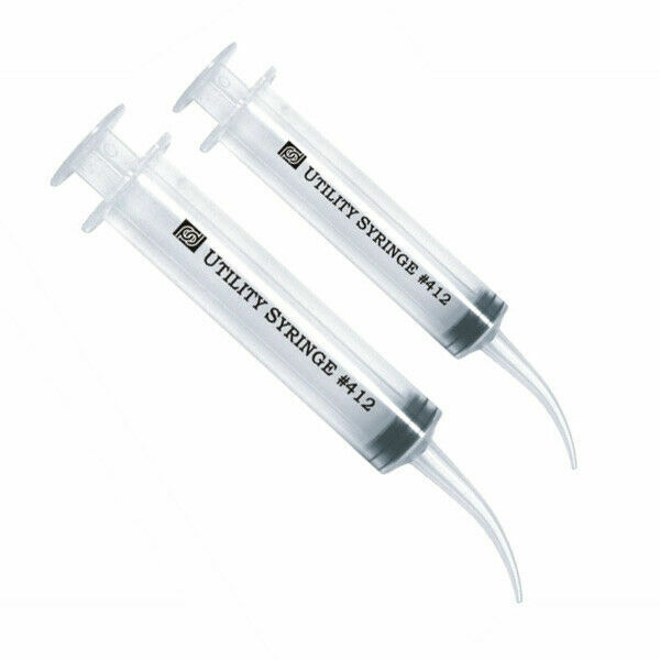 50 Pcs Monoject Style 412 Curved Tip Utility Irrigation Syringes 12ml (12cc)