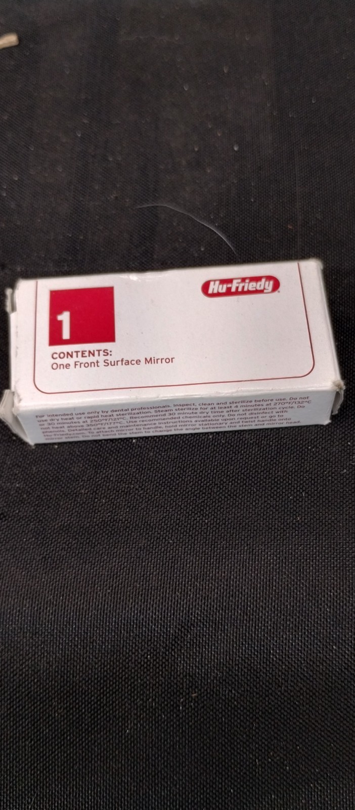 3 X Hu-Friedy HD Blackline Mouth Mirror # 5 Single Sided – Cone Socket – MIR5HDB