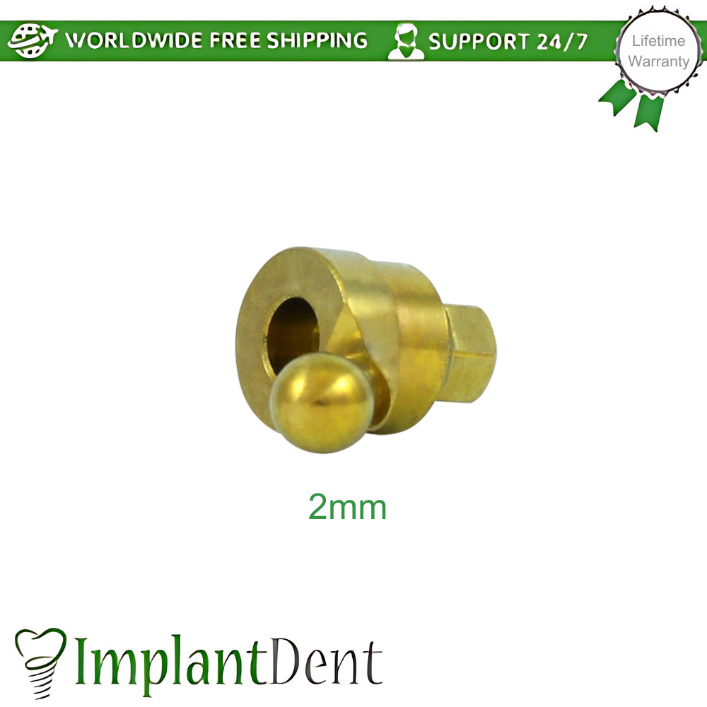 1x Angulated 30° Ball Attachment Premium Kit Dental Int Hex Connection 2.42mm