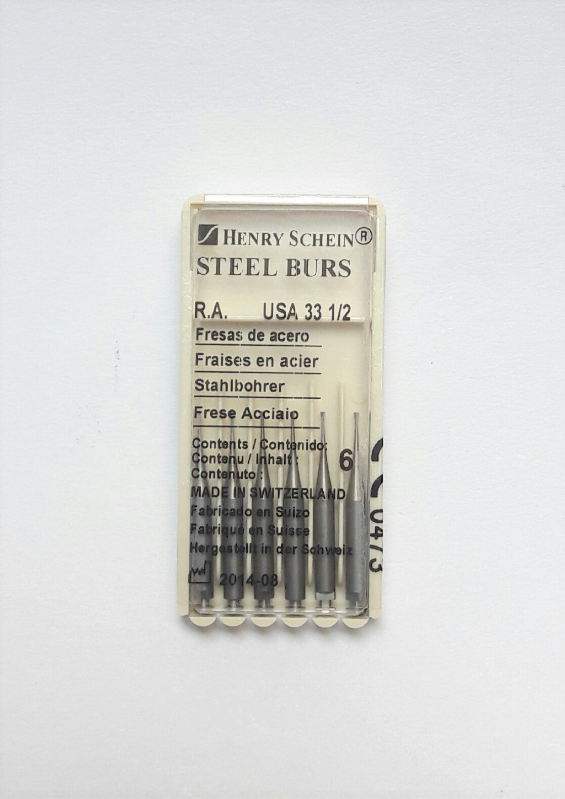 Steel Burs Right Angle 33 1/2 6/PackageS