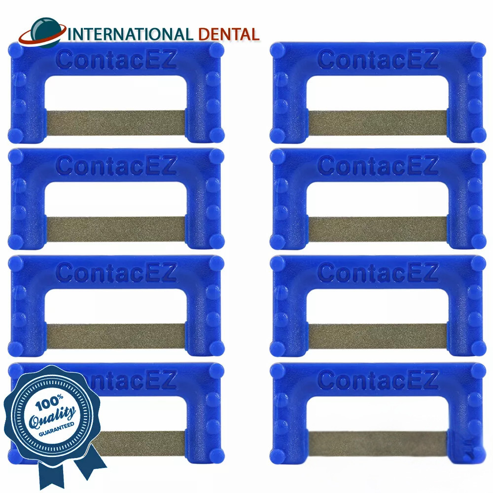Dark Blue IPR Widener 0.15mm Dental Orthodontic 8 Strips Interproximal Reduction