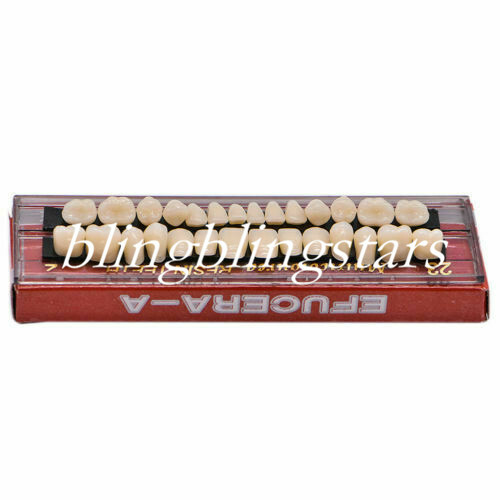 10 Packs Dental Denture Acrylic Resin Full Set Teeth Upper Lower Shade #A2