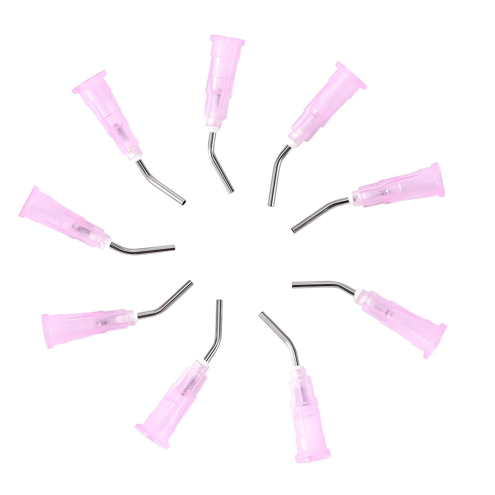 500Pcs Dental Pre Bent Needle Tips for Etch Gel Composite Resin Acid Syringe Tip