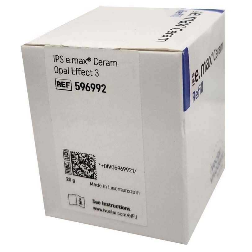 *1-Piece* Ivoclar Vivadent IPS e.max Ceram Opal Effect OE 3 Refill 20g 596992