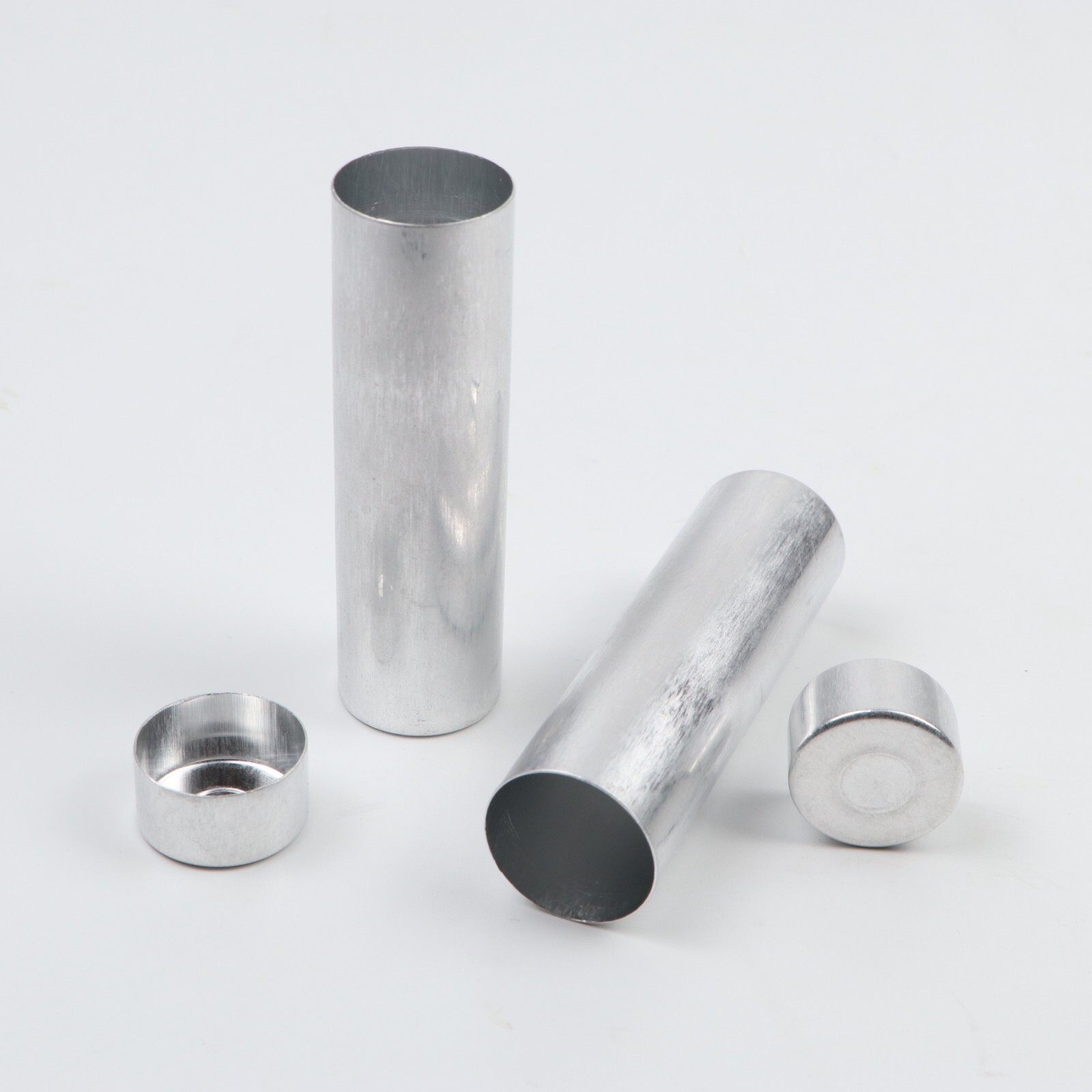 100pcs Dental Lab Empty Aluminium Cartridge for Flexible Partial Material OD25mm