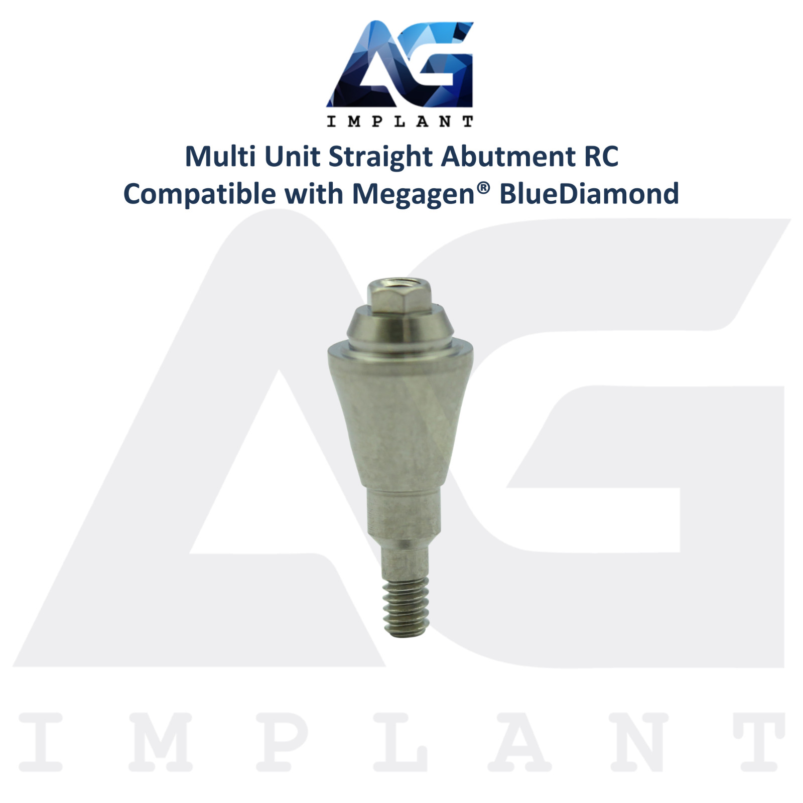 5 Straight Multi Unit Prosthetic RC Compatible with Megagen® BlueDiamond