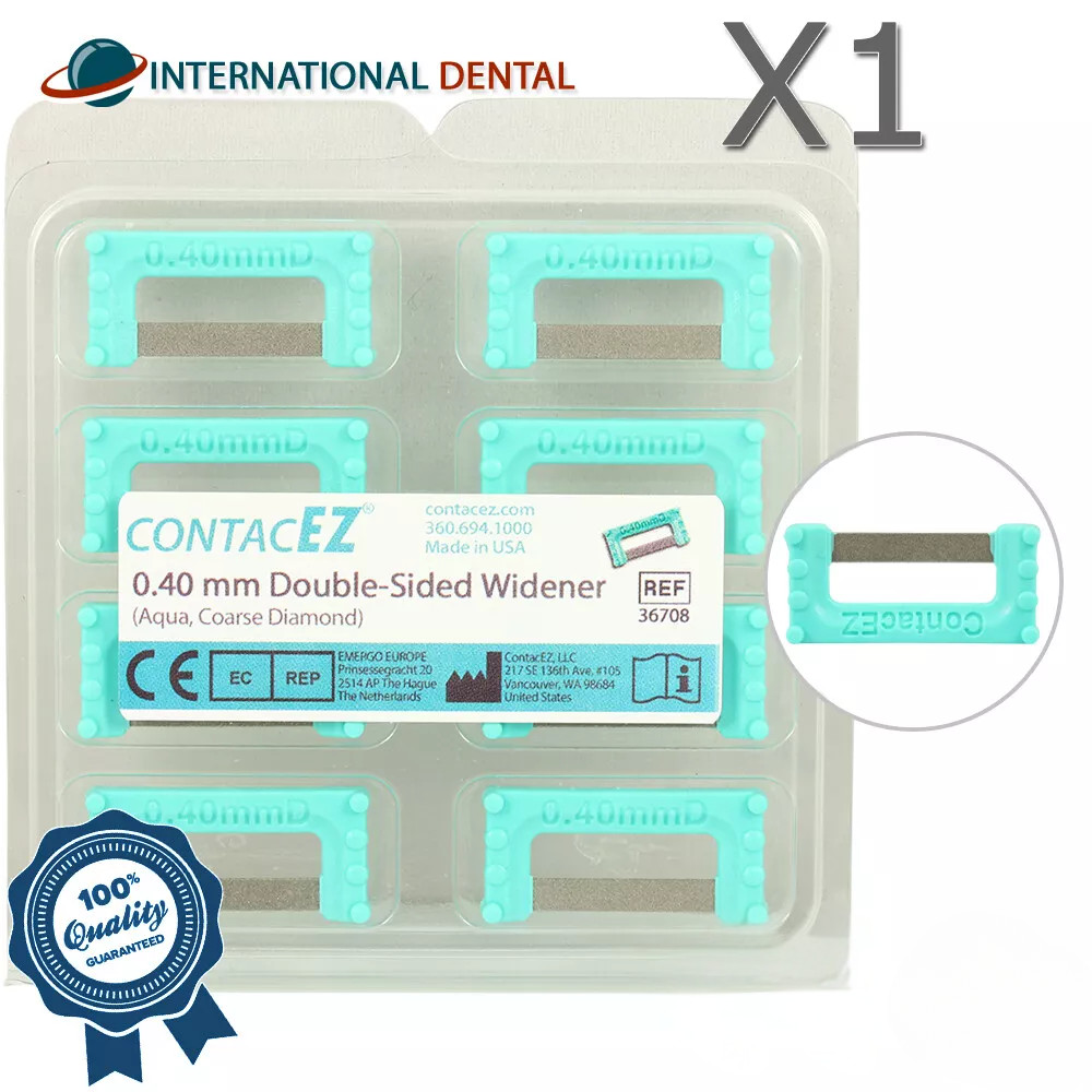 Aqua IPR Widener 0.40mm Dental Orthodontic 8 Strips Interproximal Reduction