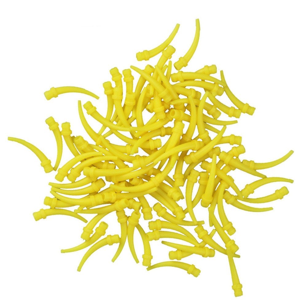 1/100Pcck Dental Disposable Intra Oral Impression Mixing Tips Yellow Mixers