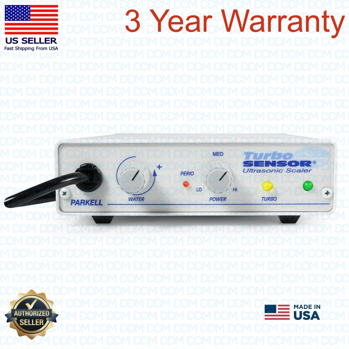 Parkell D560-110 TurboSensor Ultrasonic Scaler Kit, Made in USA 3 Year Warrant