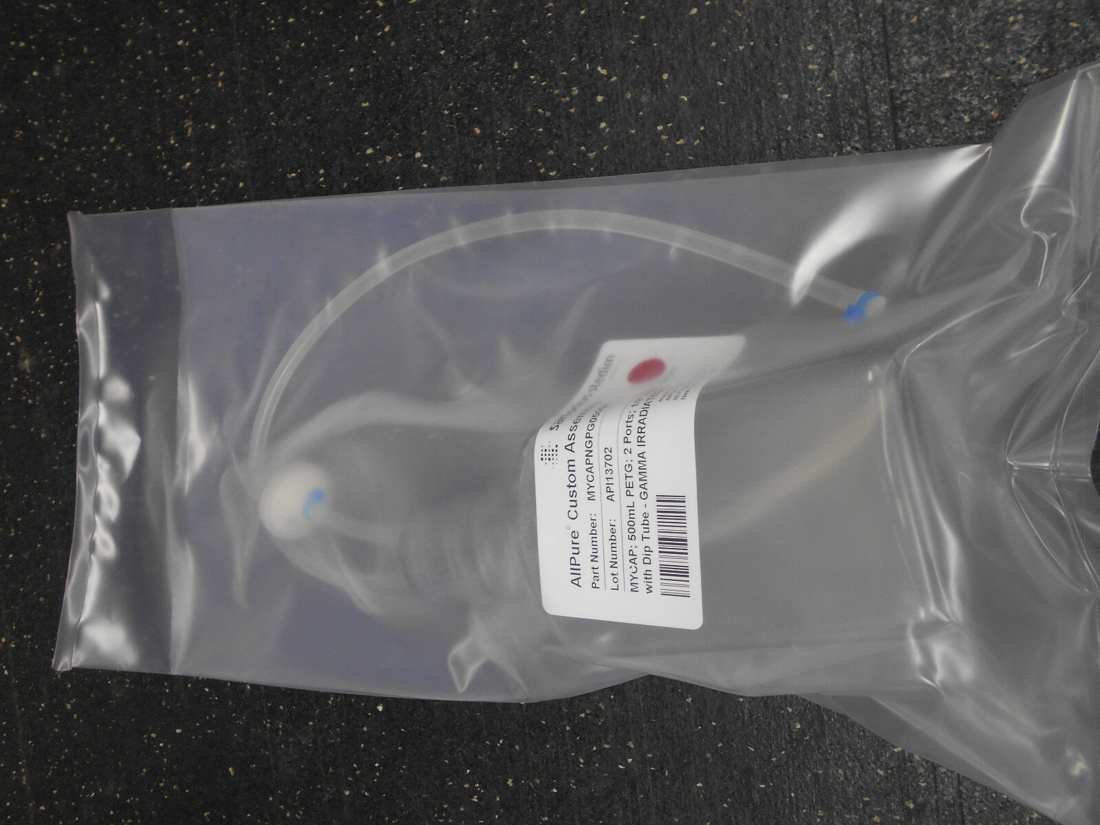 SARTORIUS MYCAPCPPG0500B 500ML 1/8″ x 1/4″ C-FLEX W/ DIP TUBE PETG BOTTLE