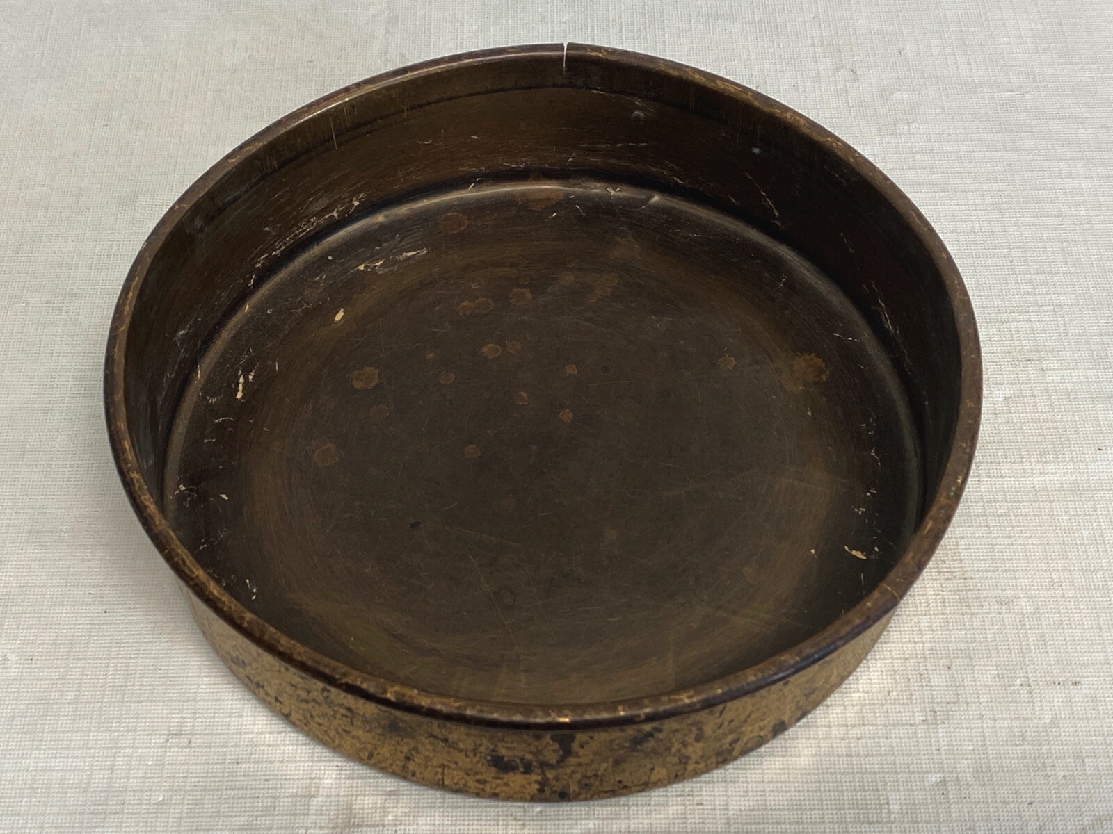 Test Sieve 8” ID Full Height Brass Collecting Pan 2” Depth