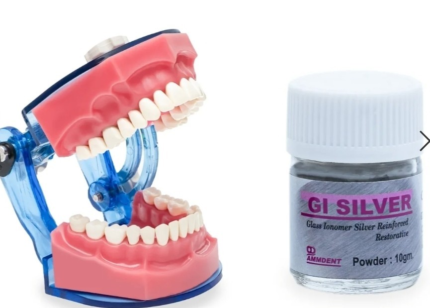 Ammdent GI Silver Reinforced Restorative Cement reinforced with spherical silver