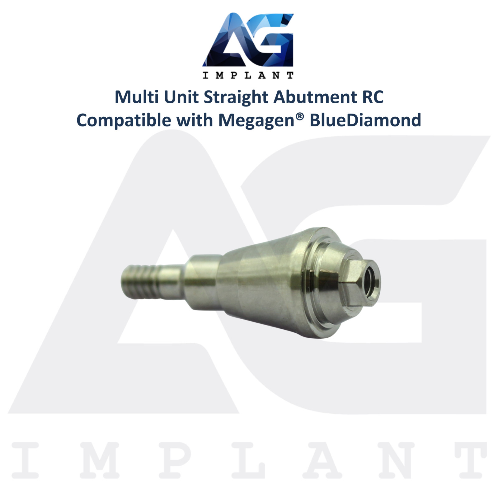 5 Straight Multi Unit Prosthetic RC Compatible with Megagen® BlueDiamond