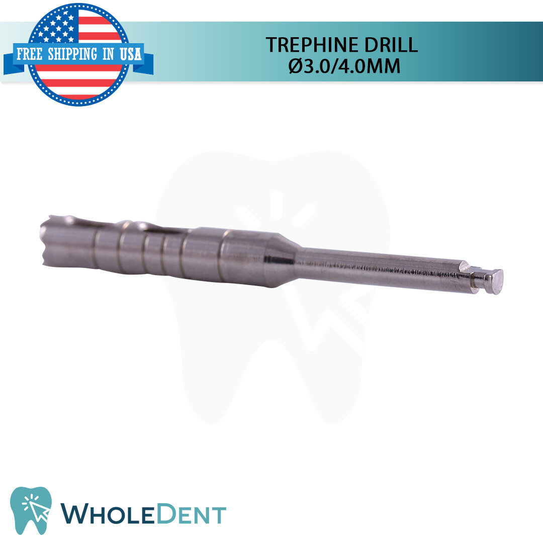 Trephine Drill Ø3.0/4.0mm Dental Im plant Bon Graft Tool Bur Instrument Harvest