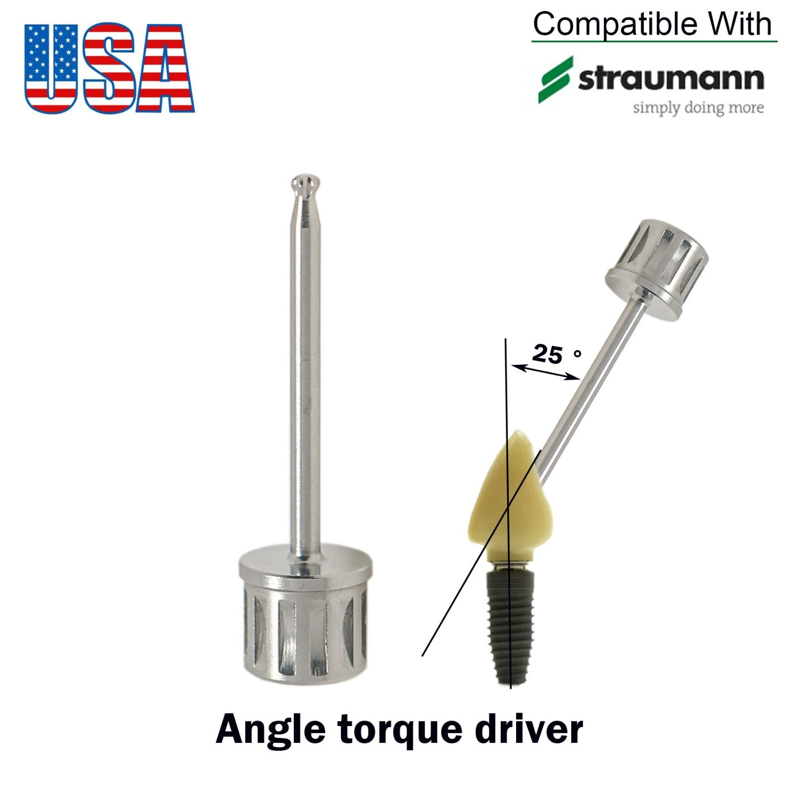 US Implant ASC Screwdriver Angulated Screw Channel Driver fits Straumann ITI