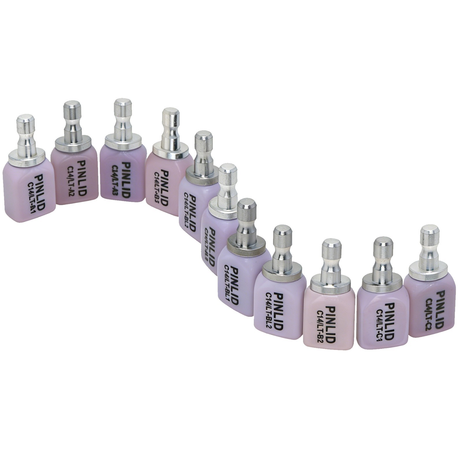 US C14 HT/LT Dental Lithium Disilicate Ceramic IPS e.max CAD CEREC Blocks InLab