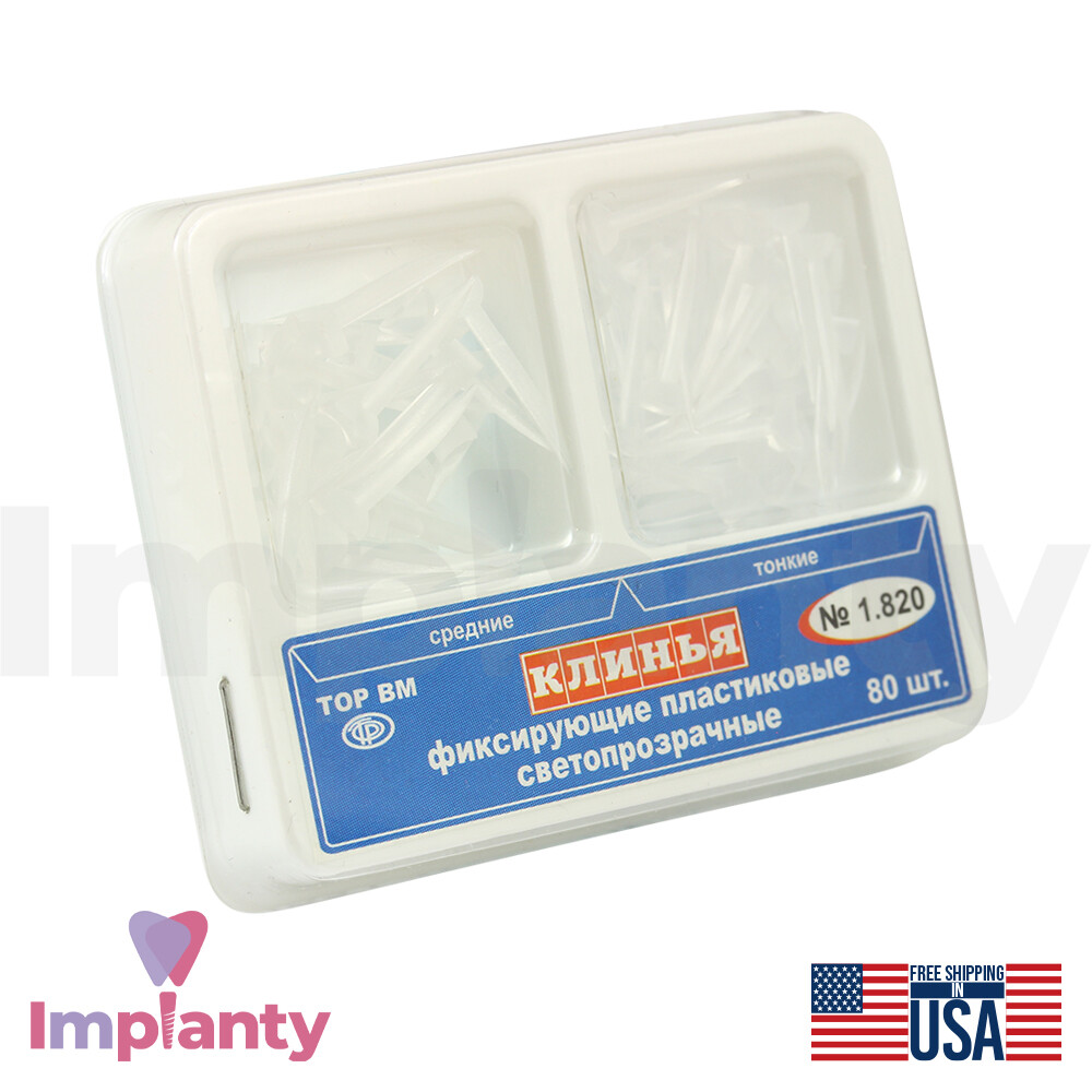 TOR VM Transparent Interdental Clear Plastic Fixing Wedges Dental Restoration