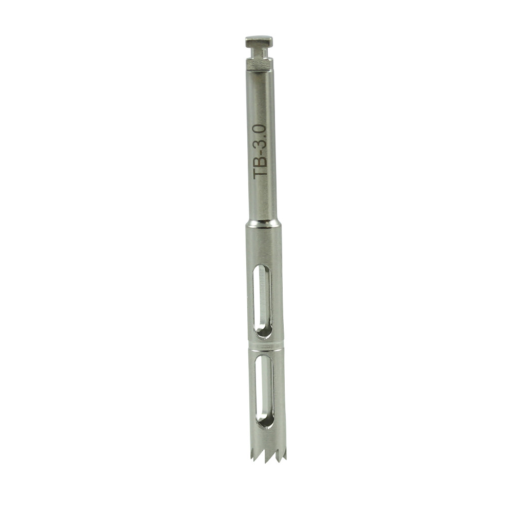Dental Surg Trephine Bur Ø3.0 Fixture Removal Exposure B0ne Grft Stainless Steel