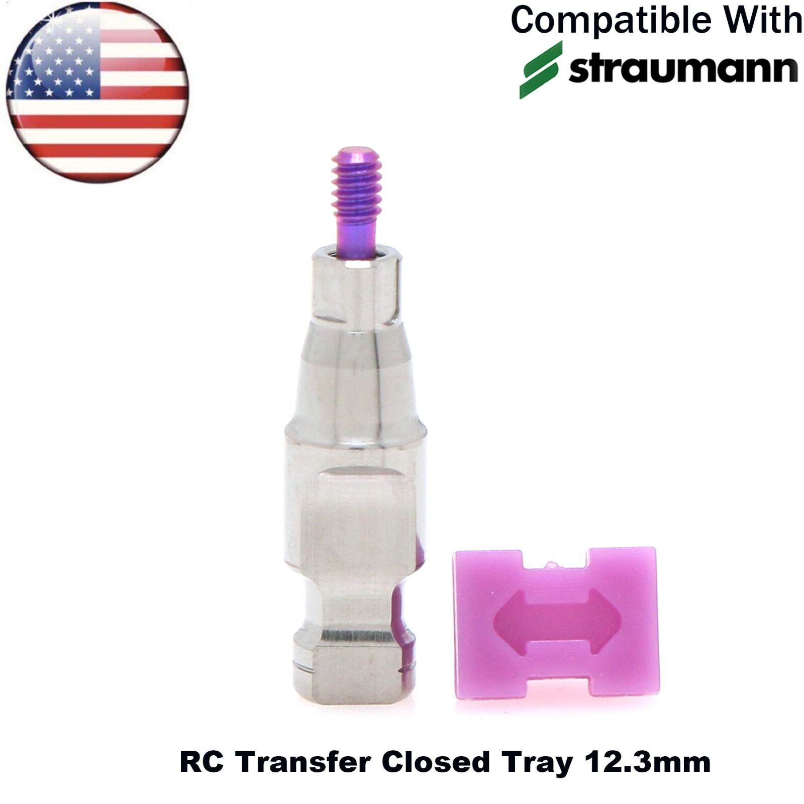 US Impression Coping Transfer For Straumann ITI Implant Open Closed Tray NC RC