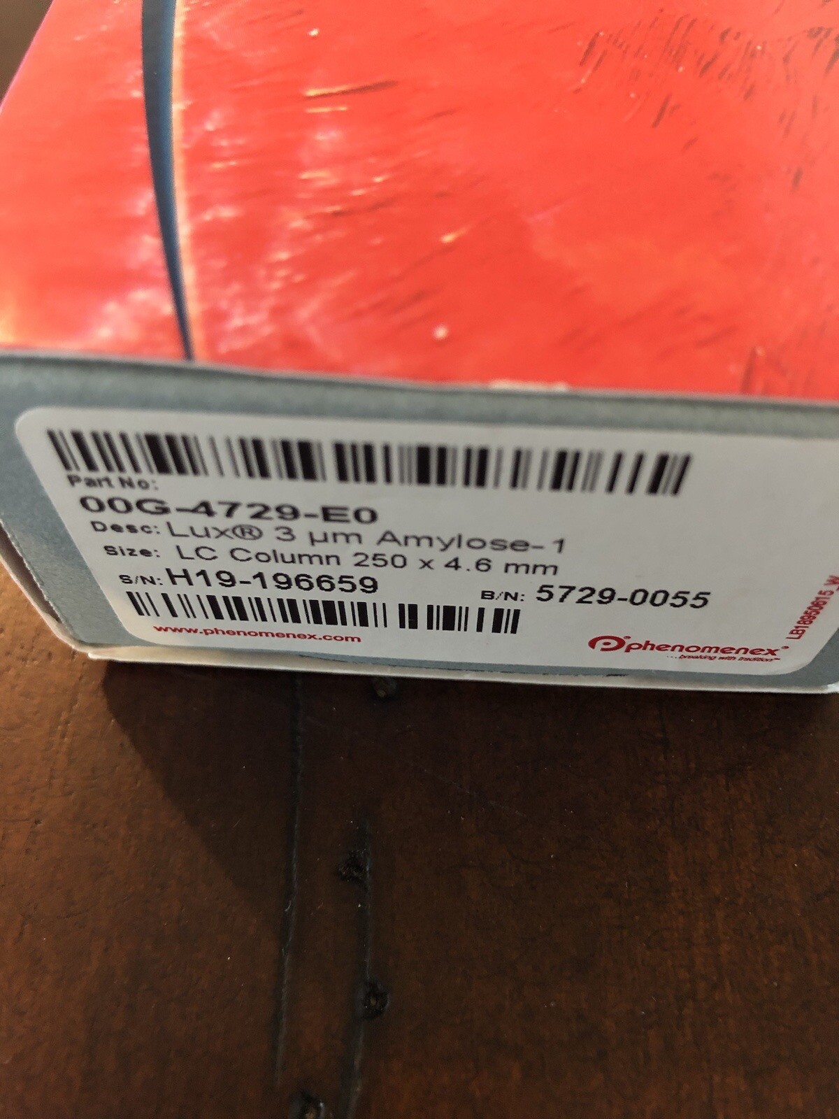 Phenomenex Lux 3 µm Amylose-1, Chiral Column 250 x 4.6 mm Brand New