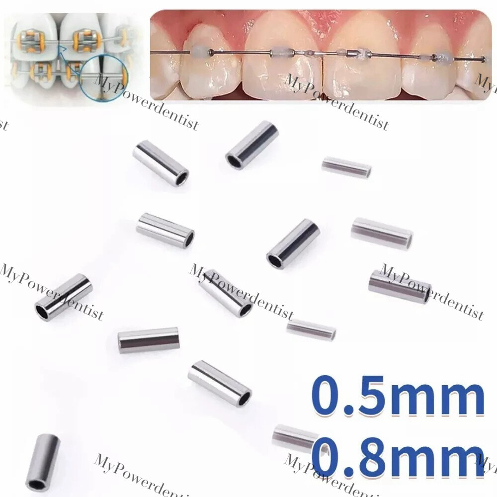 Dental Orthodontic Mini Stops Crimpable Stop Hooks Closed Archwire Stopper