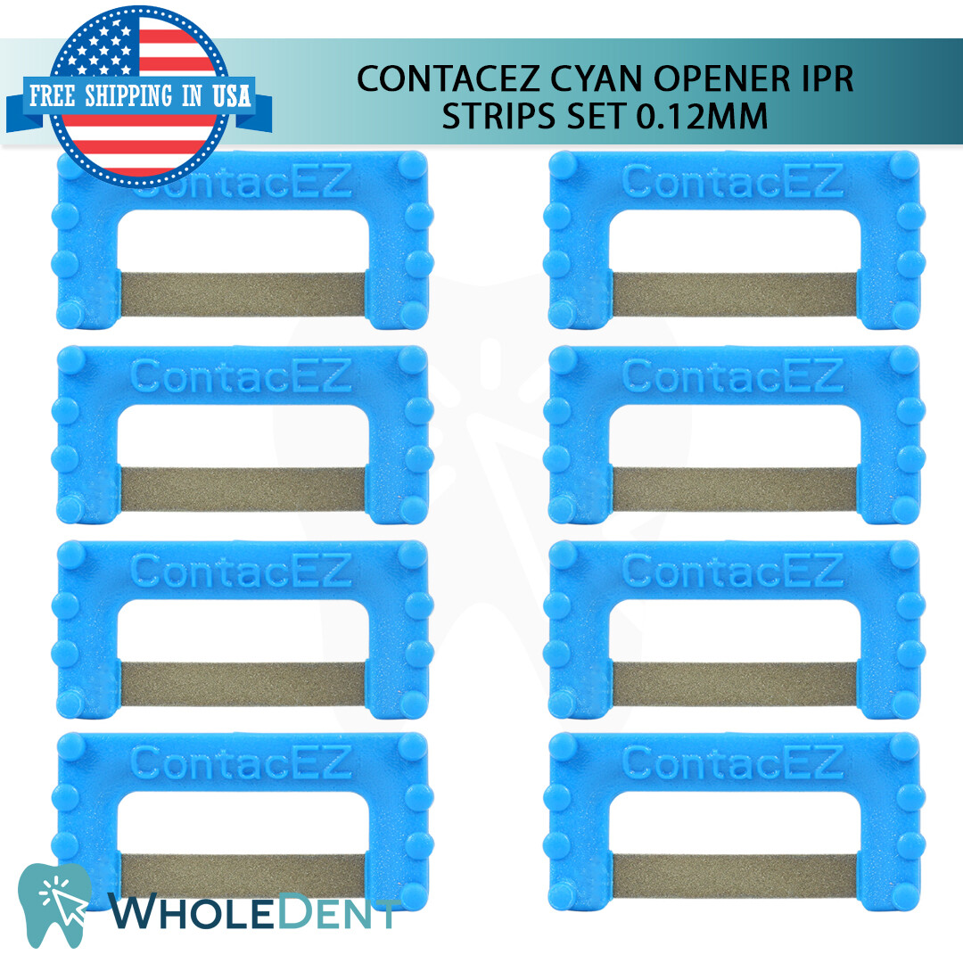 ContacEZ Cyan Opener IPR Plus 8 Strips Orthodontic Interproximal Reduction