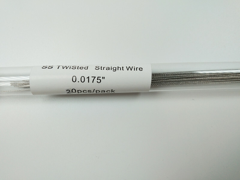 Dental Orthodontic Straight Wire Stainless Steel Twist Wires 0.0155/0.0175