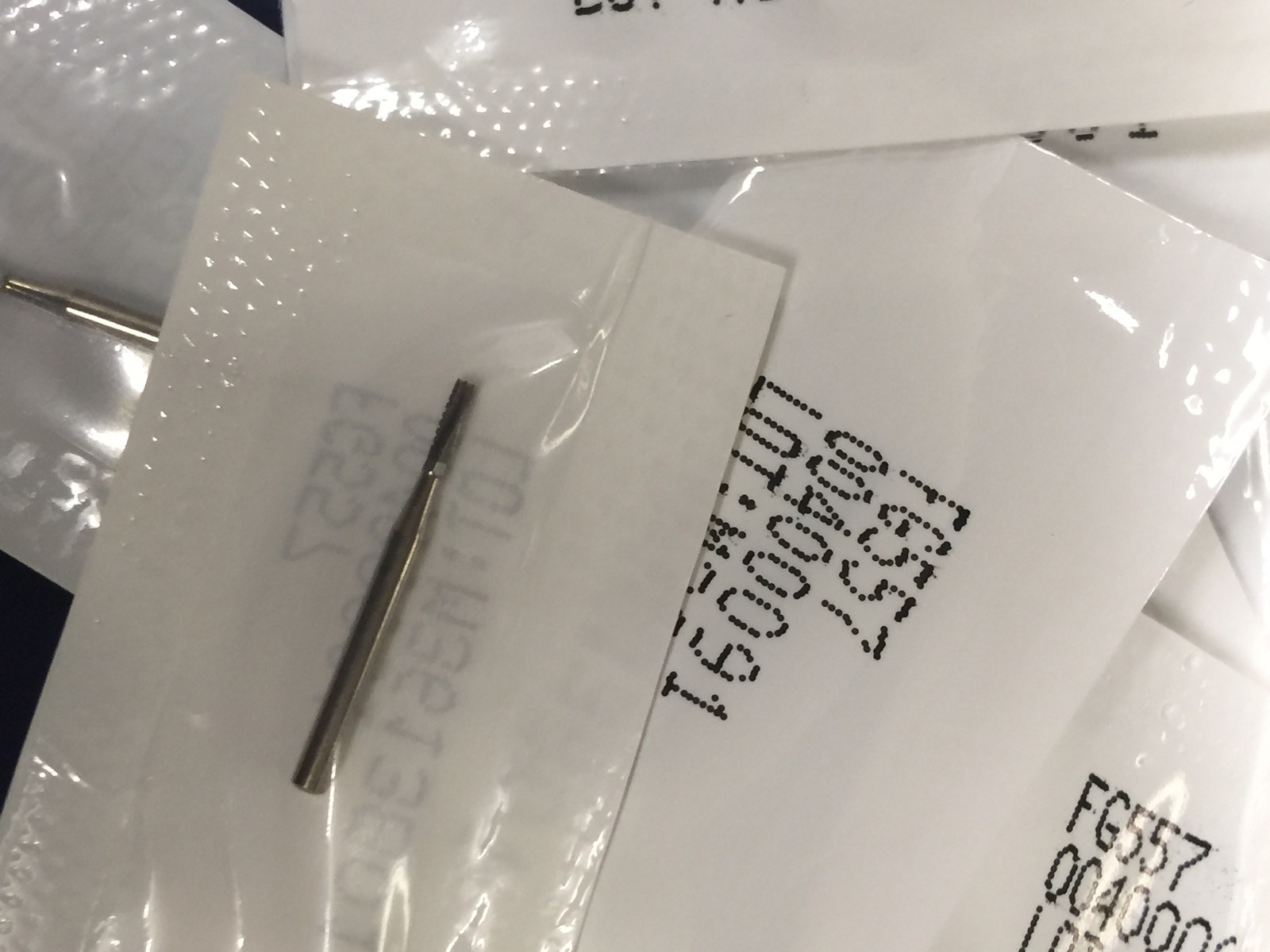 Carbide Burs FG557, 50 / Pack FG Burs. Midwest Type, Made by Kerr 50 Pk