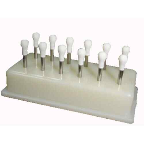JSP RD1 Arkansas Stone – 1/16″ FG, Round, White, Mounted 12/Pk. Aluminum Oxide