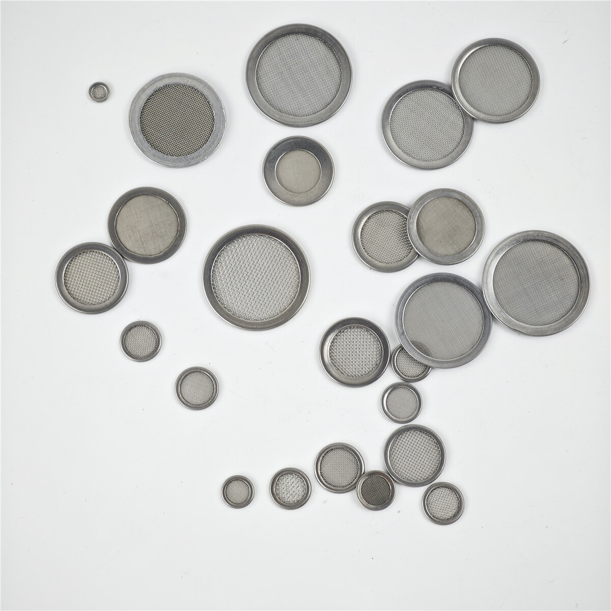 304 Stainless Steel Edge Wrapped Wire Mesh Filter Screen Round Filter Disc