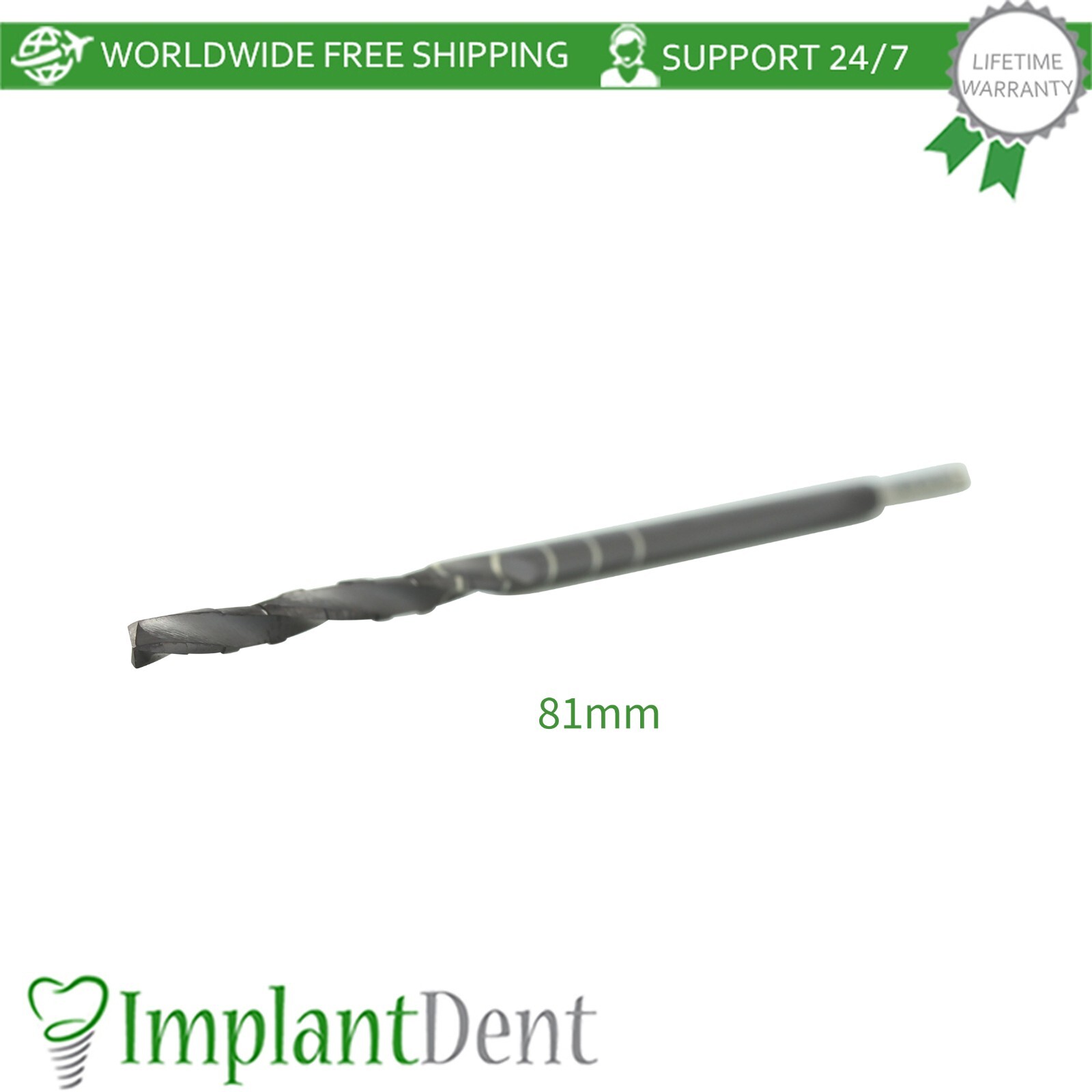 Dental Zygomatic Drill Ø2.9mm For Zygomatic Im plants Stainless Steel Tool