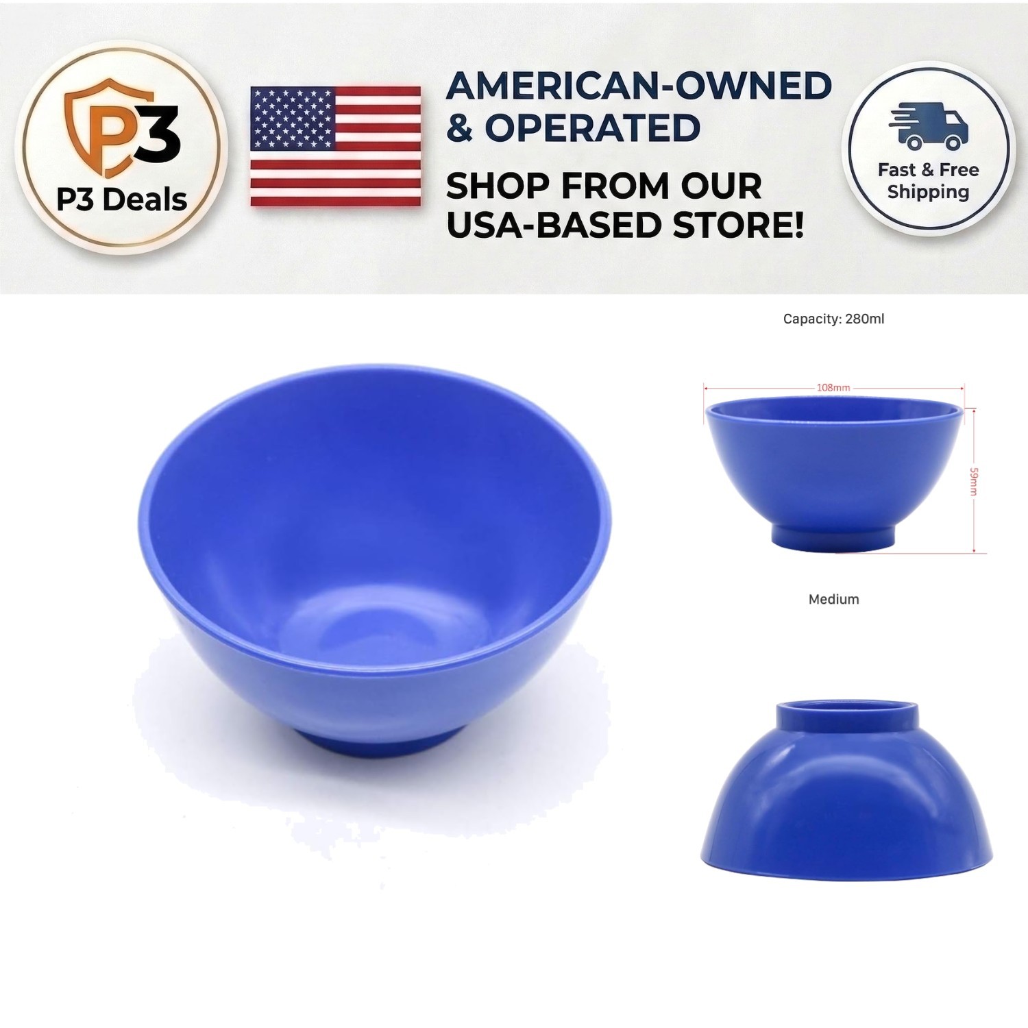 High-Quality Medium Rubber Mixing Bowl – Environmentally Friendly Lab Essential