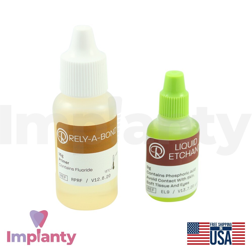 Reliance Ortho Rely-A-Bond Syringe Kit Adhesive Self Cure Bonding Dental Bracket