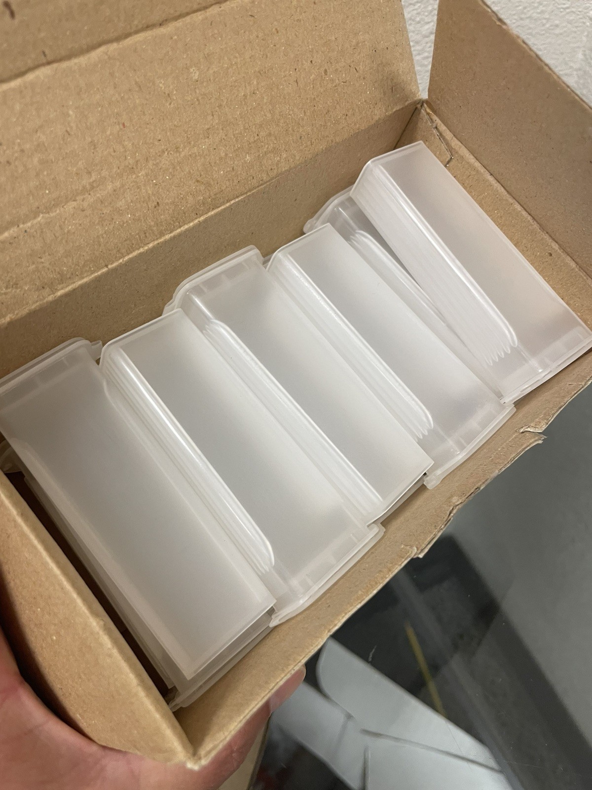 Heathrow Scientific HS15986 Clear 5 Place Slide Mailer End Opening Holders 21PK