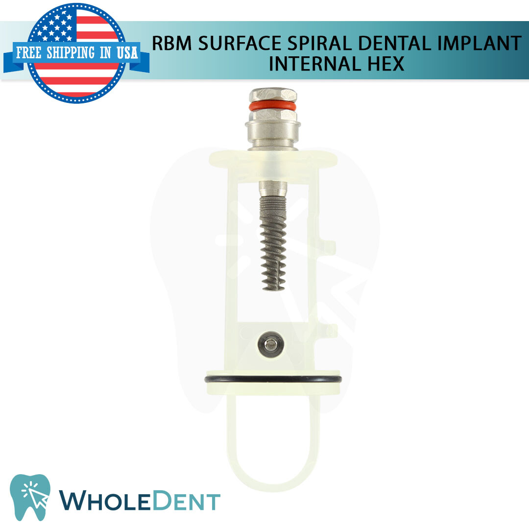 X1 Titanium Dental Spiral Int Hex 2.0&2.42mm Connection RBM Dentistry