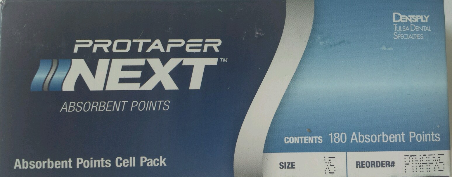 Protaper Next X3 Absorbent Paper Points Dentsply Tulsa Dental Root Canal Endo